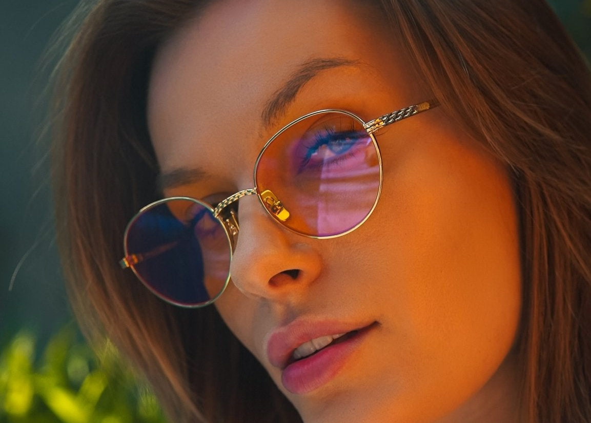 Athena 24K Gold Plated Blue Light Blocking Glasses