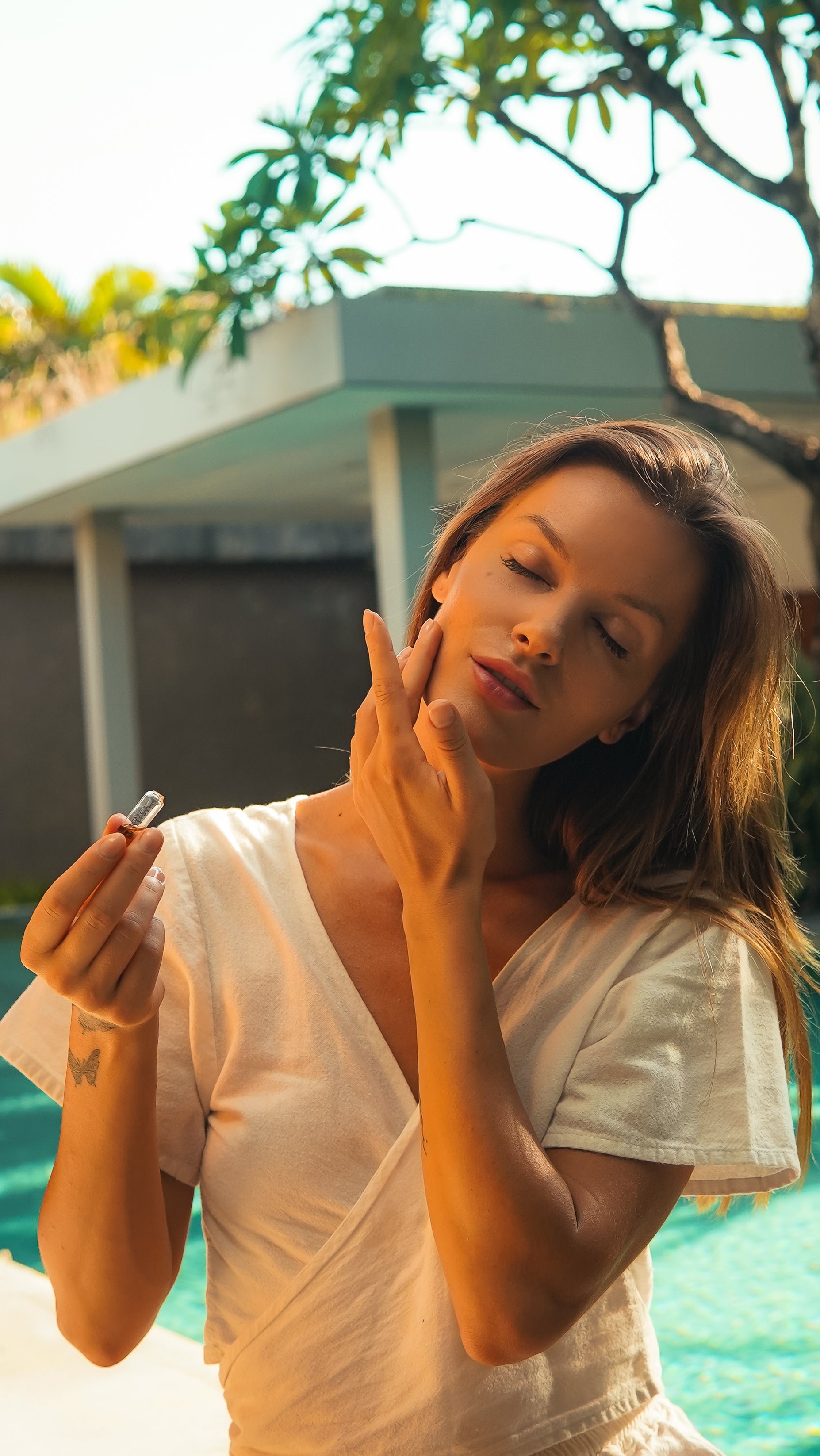 a beautiful model using Starlicht Revive