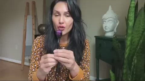 a video of a beautiful innocent lady using Starlicht Revive Collagen Ampoule