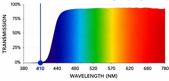 Clear Lenses transmission chart