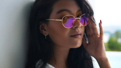 Athena 24K Gold Plated Blue Light Blocking Glasses - Blue light blocking glasses | EMR-TEK